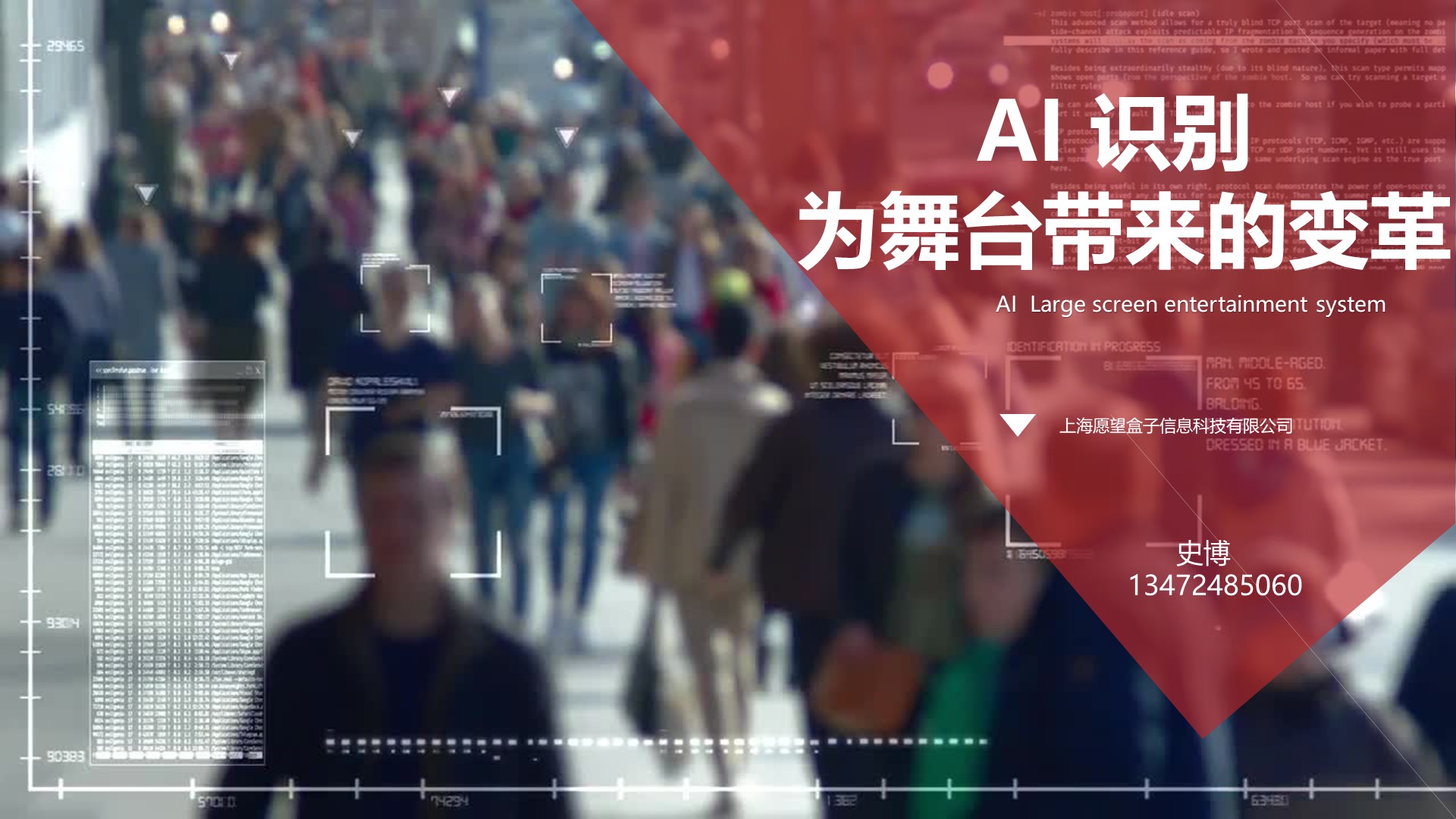 AI舞台演员识别投影全息虚实融合系统